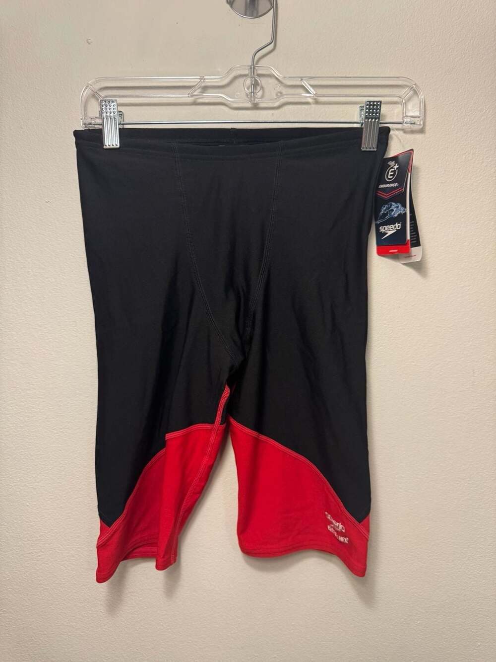 Speedo Endurance+ Men's Spark Splice Jammer Red/Black Size 30 - Picture 2 of 5
